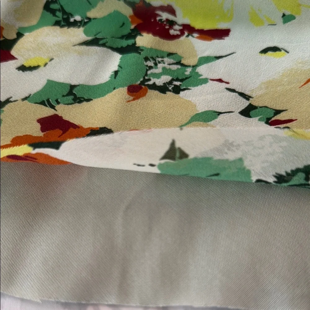 Anthropologie Floral Print V-Neck Women's Dress - Picture 14 of 16
